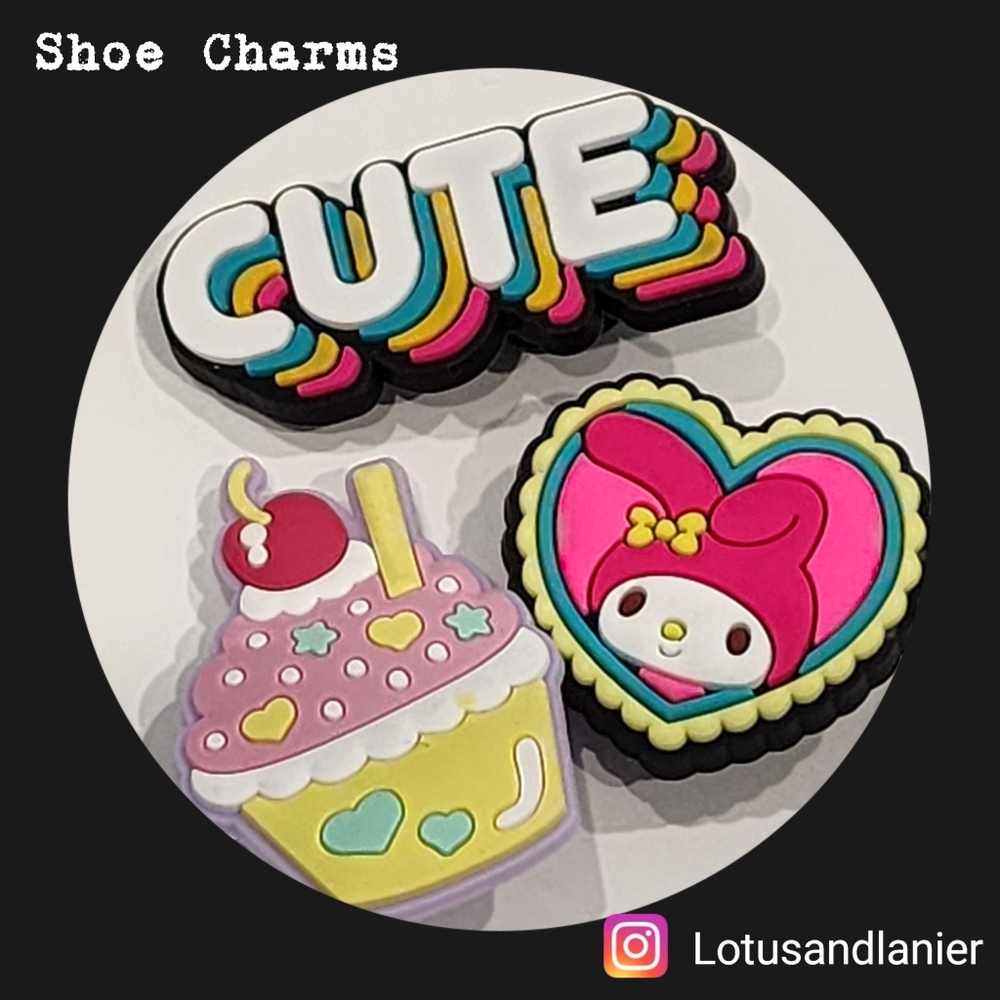 Shoe Charms Sanrio My Melody Charms Set of 3